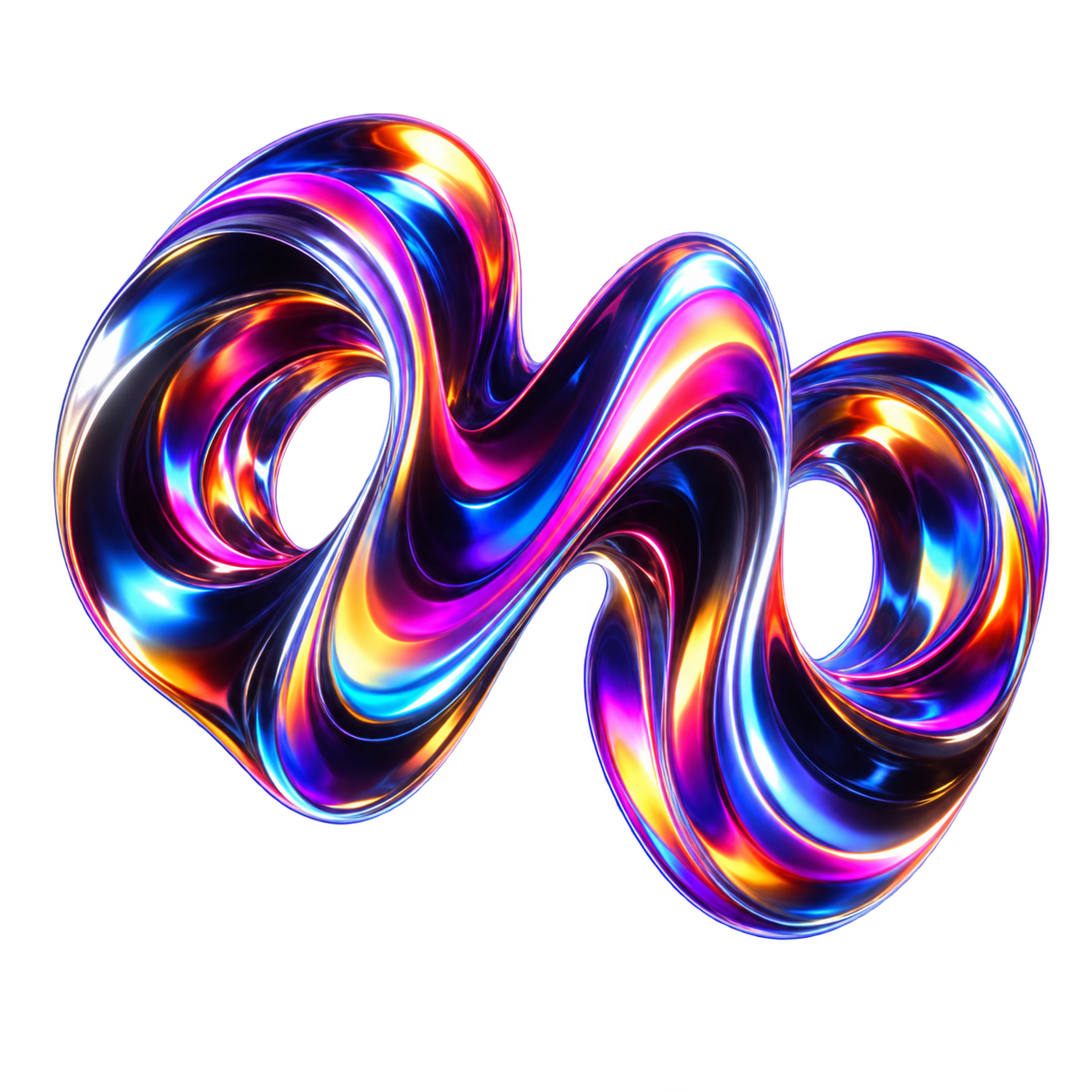 Iridescent voice identity sculpture